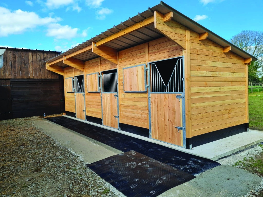 3-In-Line Douglas Fir Horse Stables