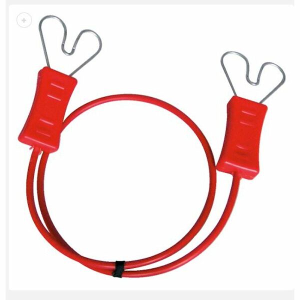 Double-core electric fence connection lead.