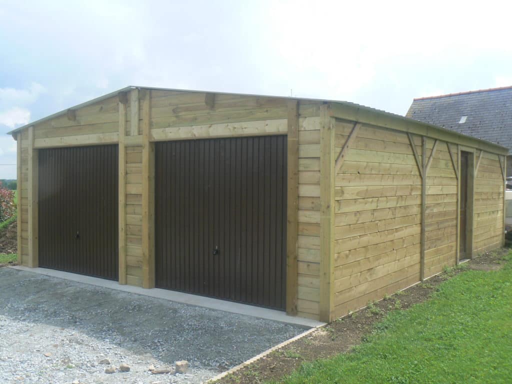 72 m² (775 sq ft) Double Douglas Fir Timber Garage Product Specifications