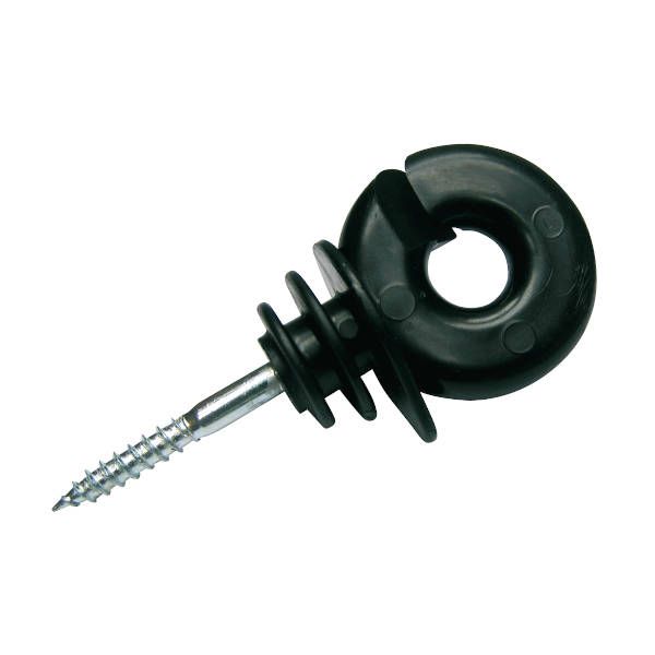 Black Screw-In Electric Fence Insulator