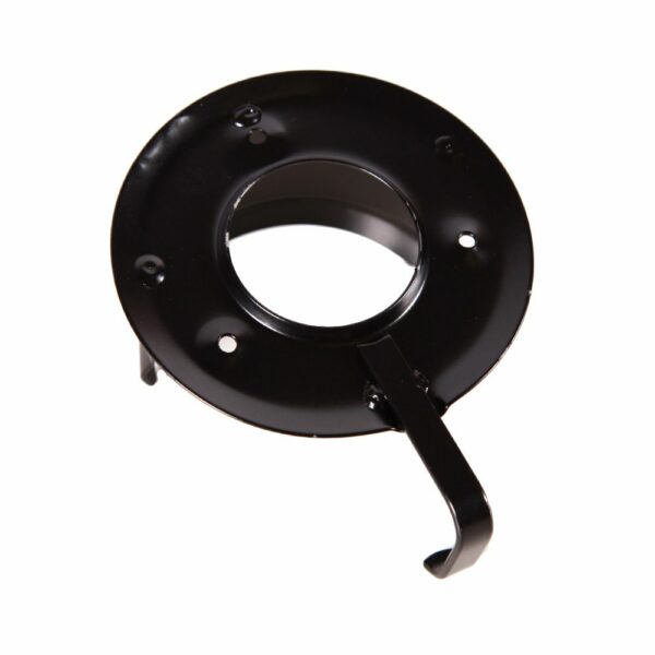Black steel wall-mounted bridle holder with easy installation.