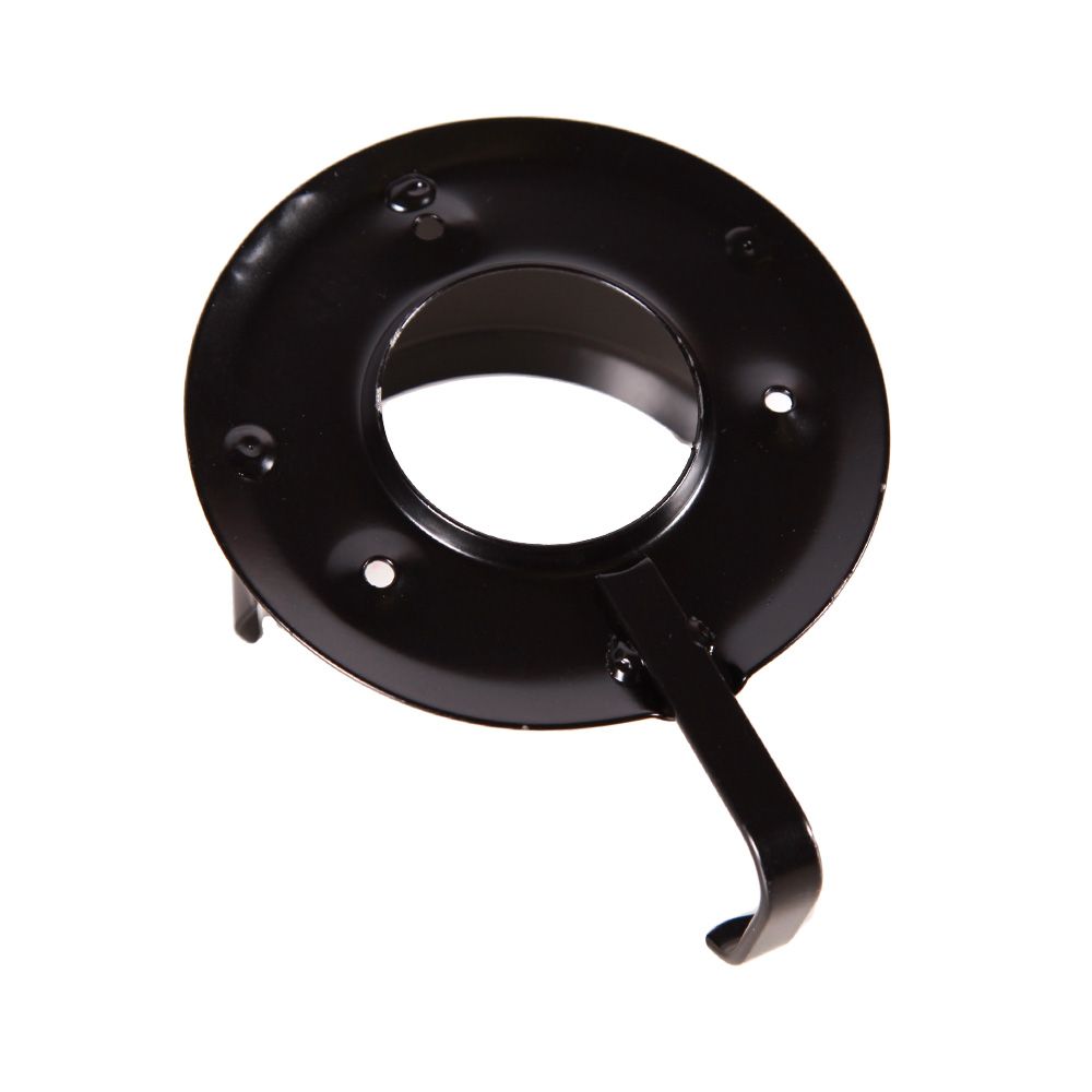 Black steel wall-mounted bridle holder with easy installation.
