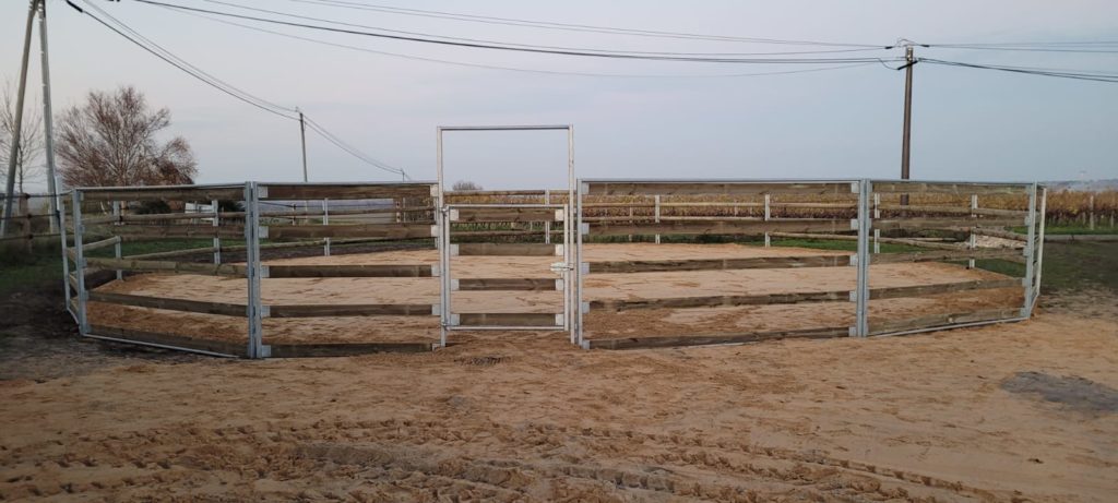 Timber & Galvanised Lunging Ring – Modular and Relocatable