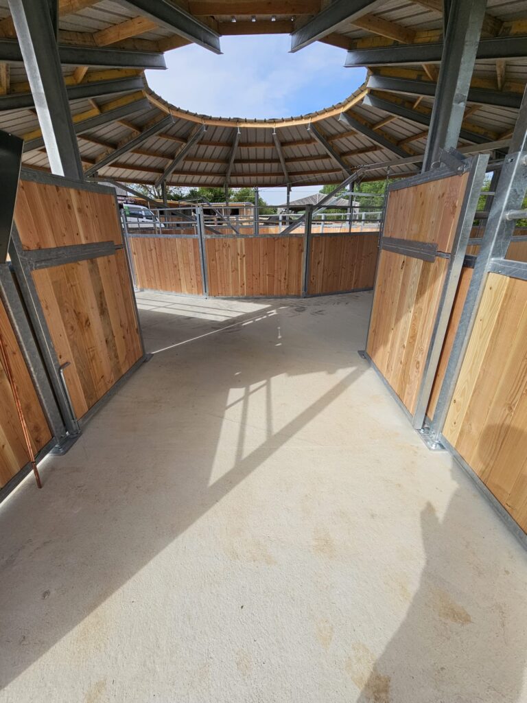 Interior of a Covered Horse Walker