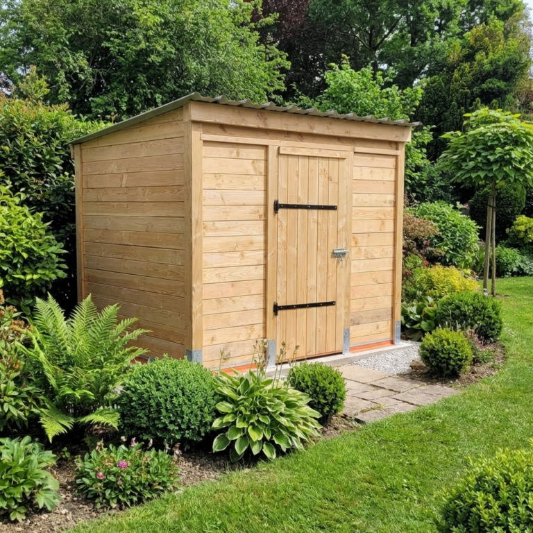 Douglas fir garden shed