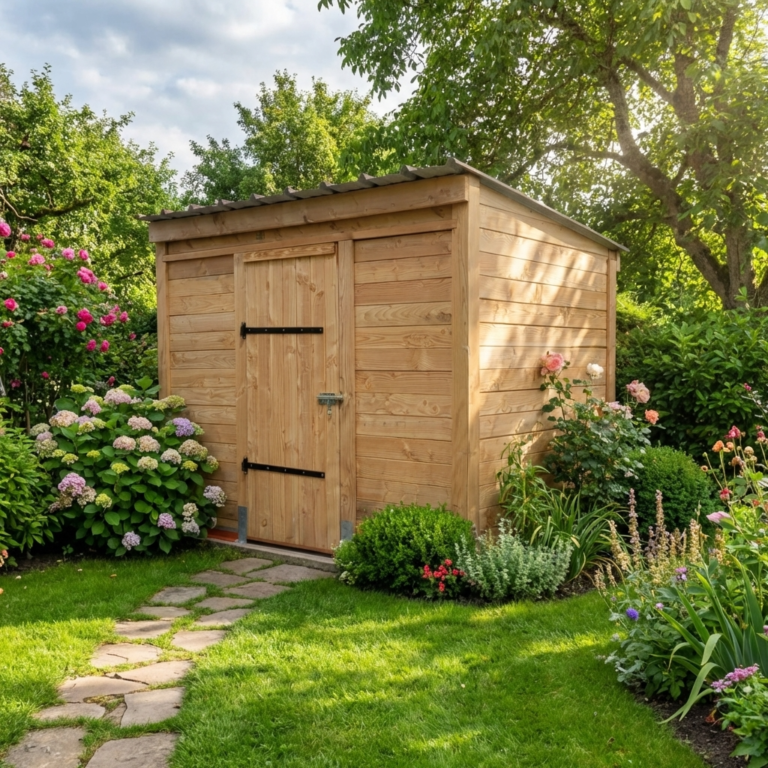 Douglas fir garden shed