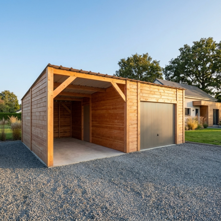 Douglas Fir Timber Carport Garage