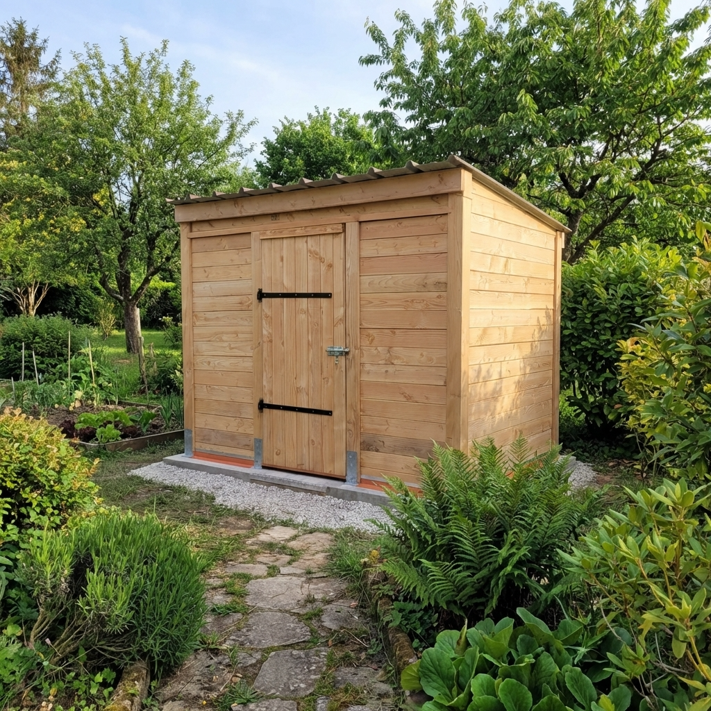 Douglas fir garden shed