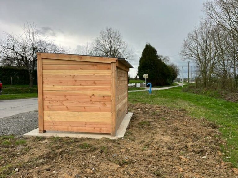 LCI Cheval Bespoke Douglas fir bus shelters