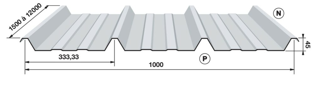 Cross-Section of Anti-Condensation Steel Roofing for Stable Roofs