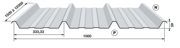 Cross-Section of Anti-Condensation Steel Roofing for Stable Roofs