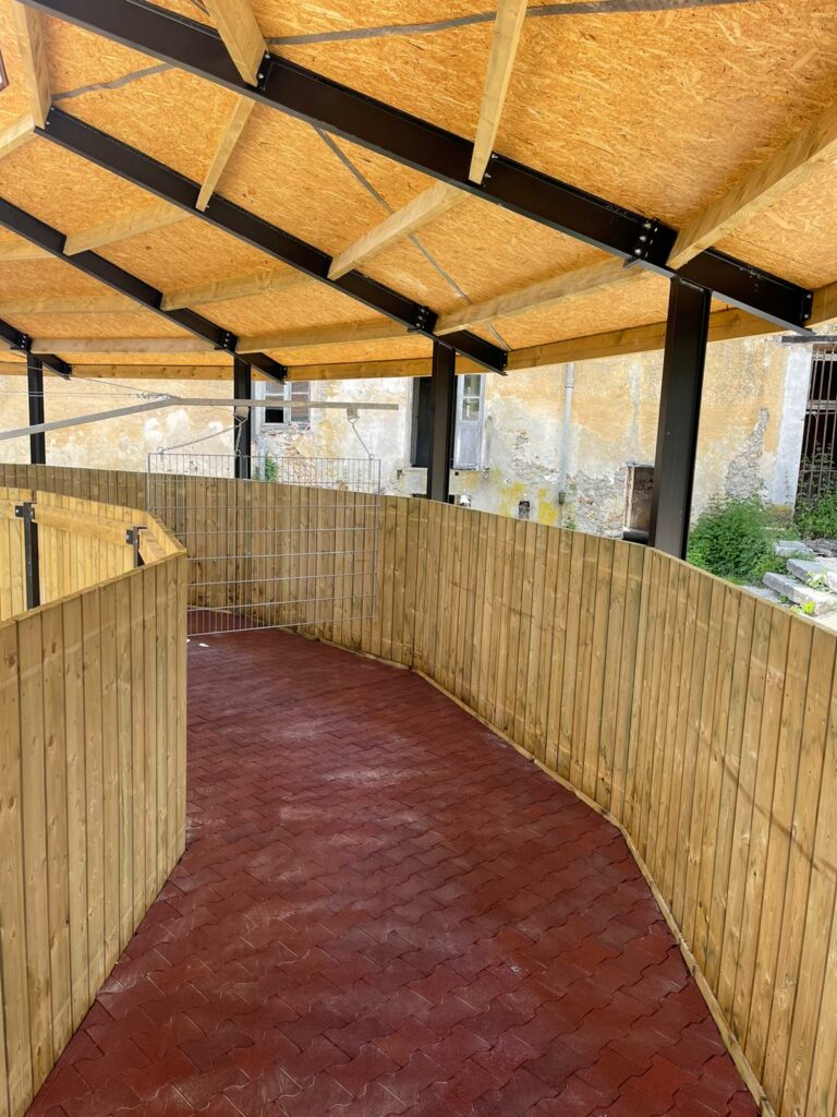 Custom Timber Roof for the PRESTIGE Horse Walker