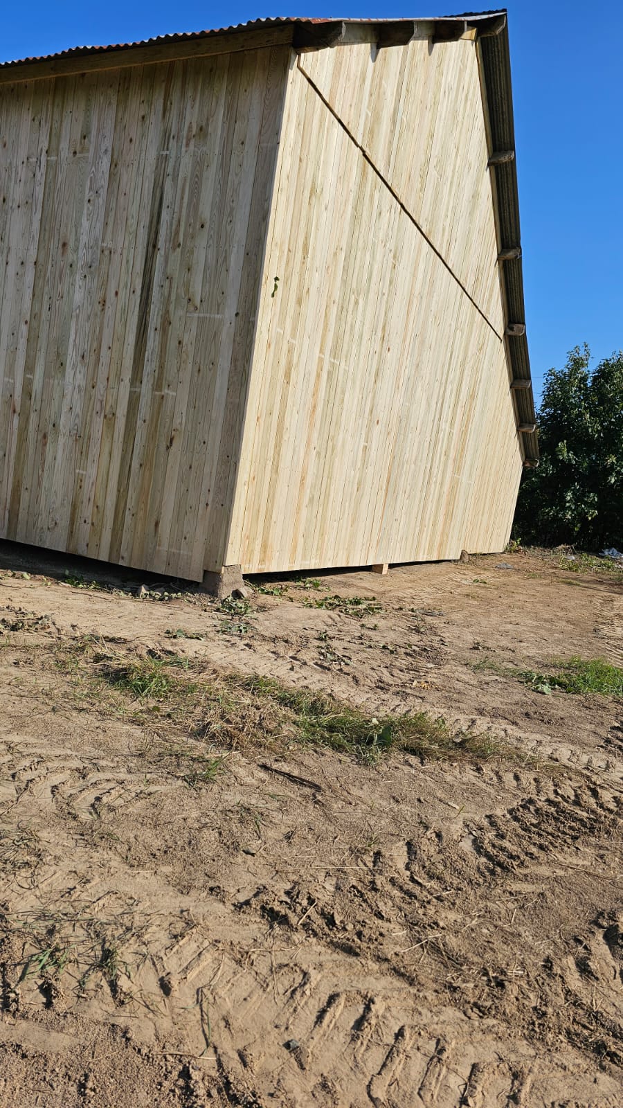 48 mm (approx. 1.9 in) Douglas Fir Timber Structure for Agricultural Buildings