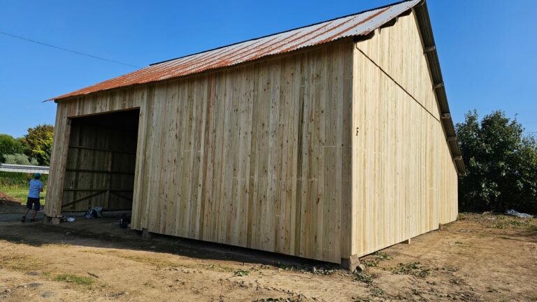 48 mm (approx. 1.9 in) Douglas Fir Timber Structure for Agricultural Buildings