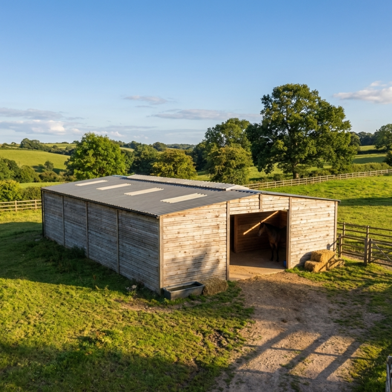 Large Stabling Shelter for Horses