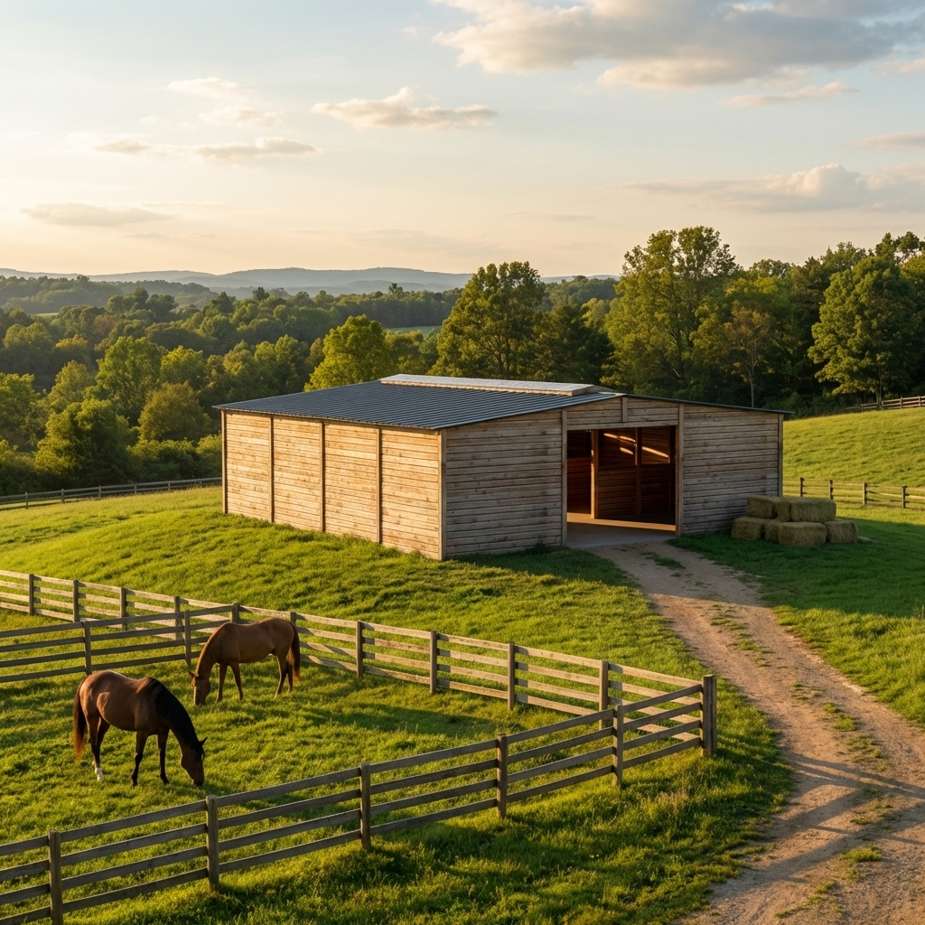 Large Stabling Shelter for Horses