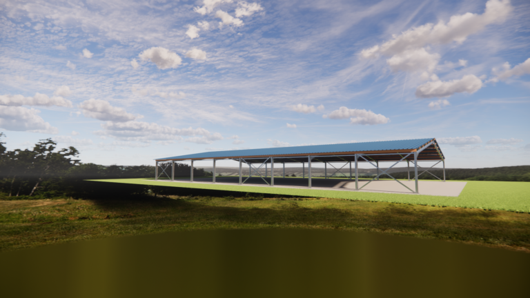 25 × 40 m (approx. 82 × 131 ft) Steel Frame for Indoor Riding Arena
