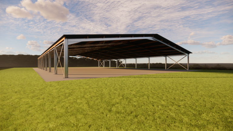 25 × 40 m (approx. 82 × 131 ft) Steel Frame for Indoor Riding Arena