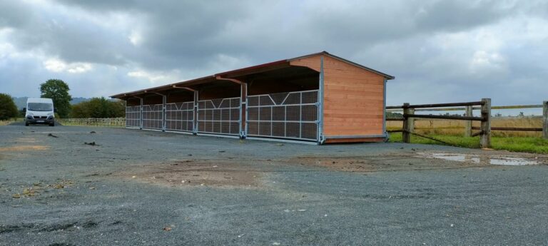 PRO Horse Shelter with Reinforced Mesh Gate – Mobile Version, No Planning Permission Required