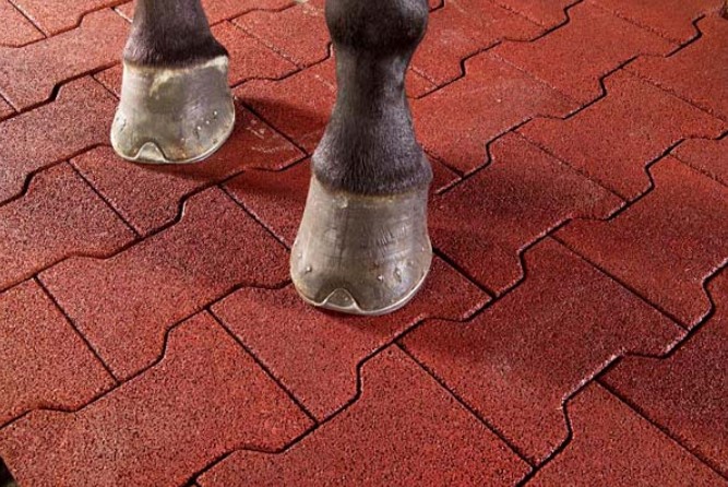 Smooth surface detail- H-shaped interlocking paving blocks