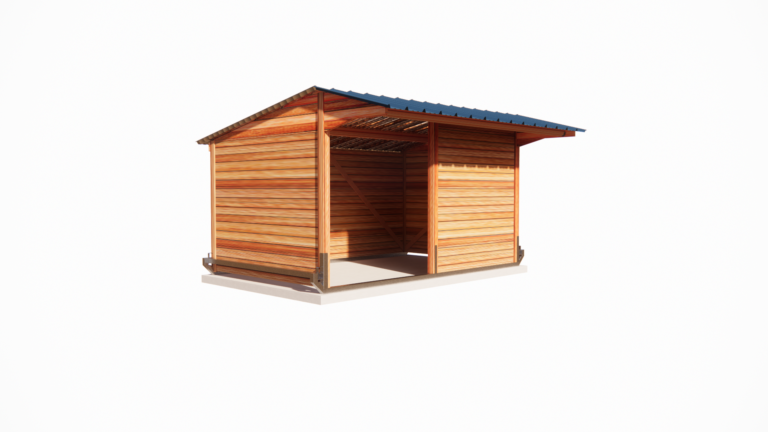 Movable shelter for horses