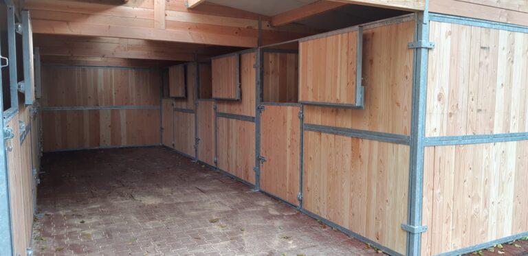 Douglas Timber and Galvanised Steel for a Horse Barn