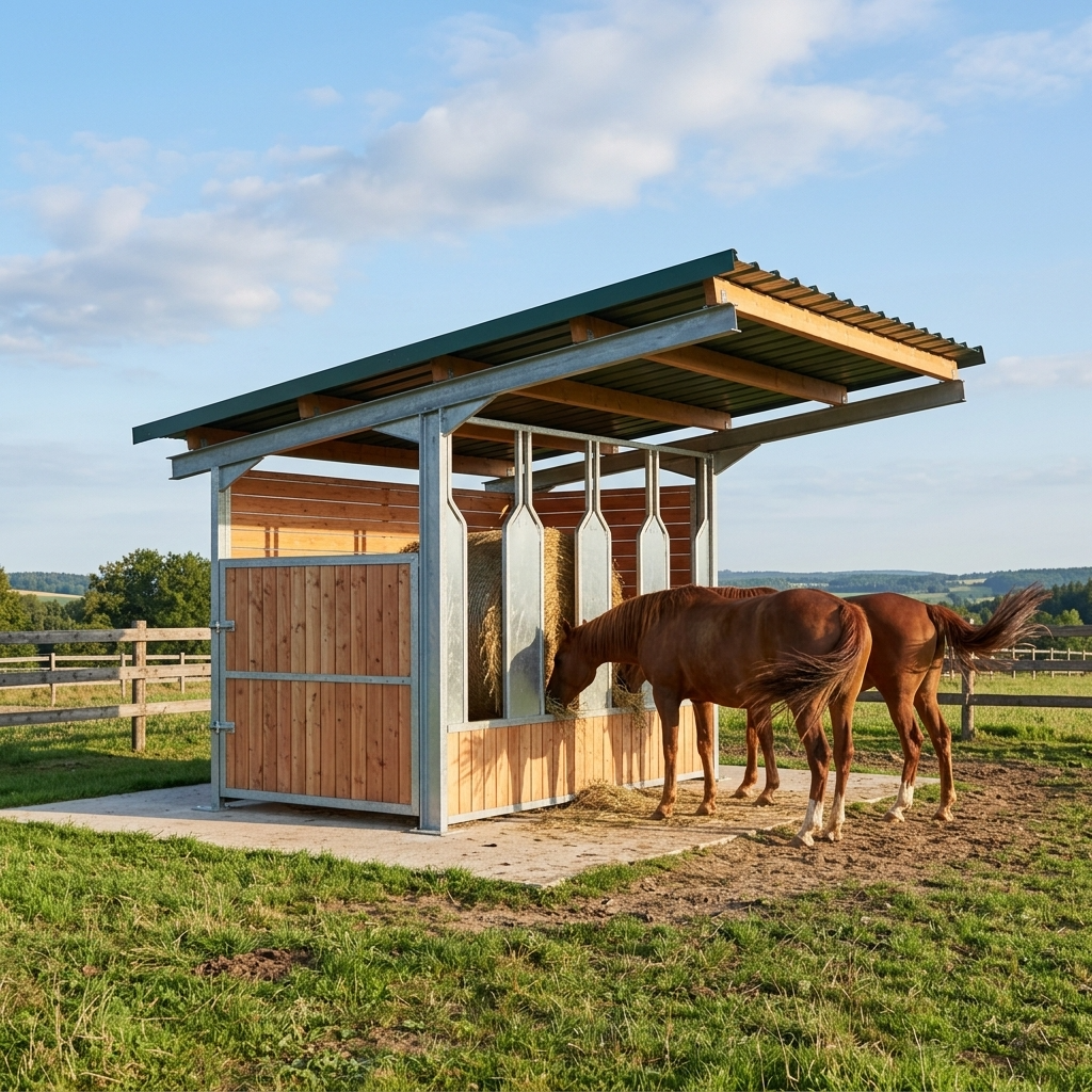 Equistation Hay Rack Shelter for Horses