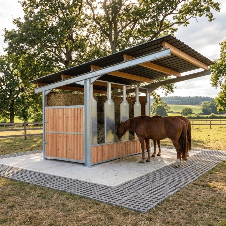 Equistation Hay Rack Shelter for Horses