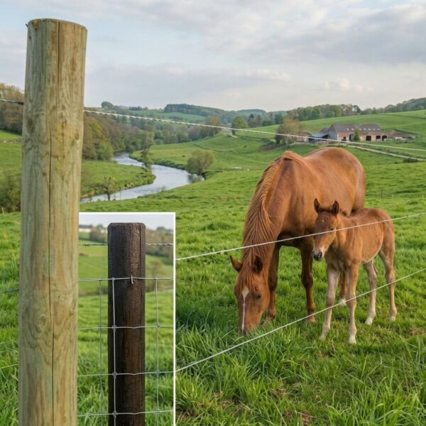 Affordable Class IV horse fence posts